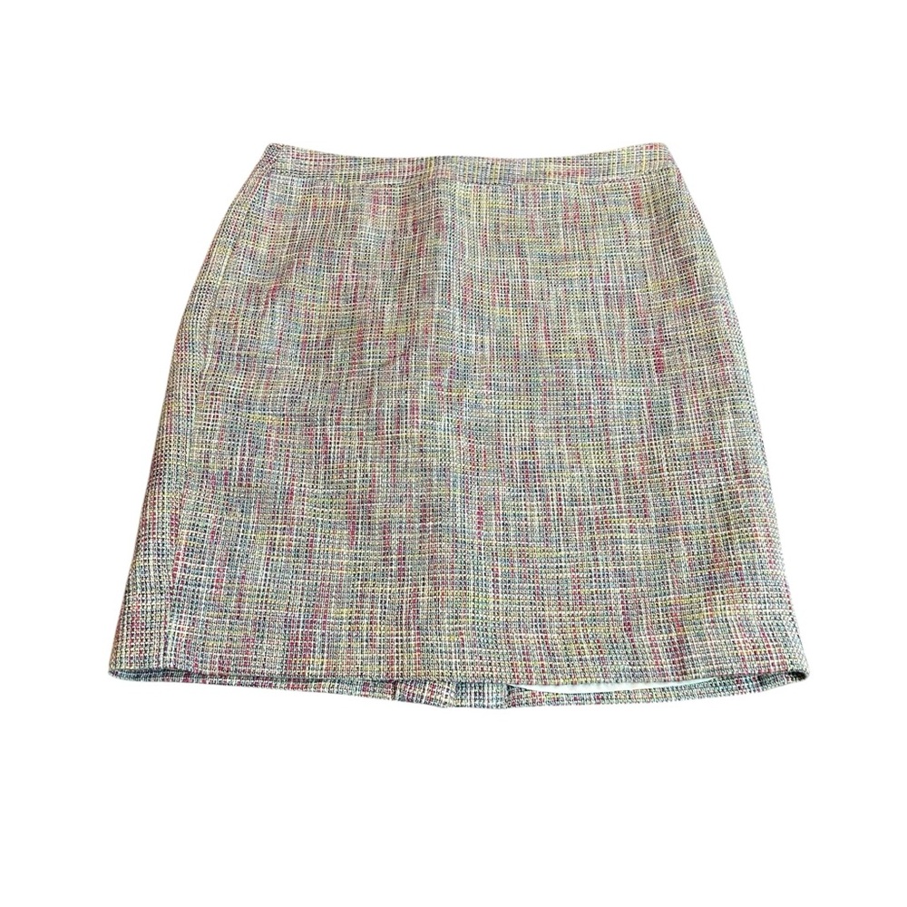 LOFT colorful tweed skirt